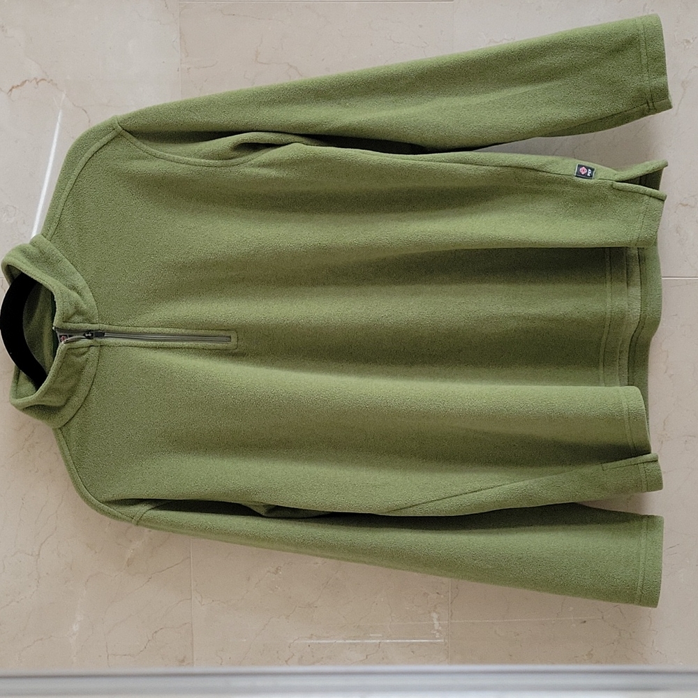 MEN'S PRO CAM-FIS GREEN FLEECE SWEATER SWEATSHIRT SIZE MEDIUM